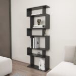 Βιβλιοθήκη Bates ανθρακί μελαμίνη 60x19 6x160εκ ed13971 - Image 5