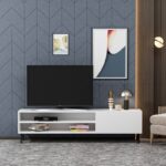 Βάση τηλεόρασης Blake White 160x37 4x47cm ed13997 - Image 3