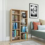 Βιβλιοθήκη Keota δρυς μελαμίνη 72x25x123 6εκ ed14004