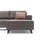 Γωνιακός καναπές Efia καφέ 300x202x78cm ed1401 - Image 5