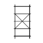 Βιβλιοθήκη Elston μαύρο ανθρακί μελαμίνη 90x34x180εκ ed14031 - Image 2