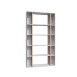 Βιβλιοθήκη Sanborn άσπρο δρυς μελαμίνη 90x25x163 6εκ ed14033 - Image 2