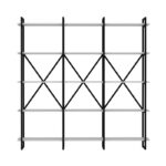 Βιβλιοθήκη Elston μαύρο άσπρο μελαμίνη 180x34x180εκ ed14043 - Image 2