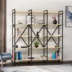 Βιβλιοθήκη Elston μαύρο δρυς μελαμίνη 180x34x180εκ ed14044 - Image 3