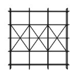 Βιβλιοθήκη Elston μαύρο ανθρακί μελαμίνη 180x34x180εκ ed14045 - Image 2