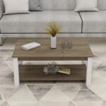 Τραπέζι σαλονιού Larissa καρυδί μελαμίνη 90x50x44 8εκ ed14047 - Image 4