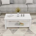 Τραπέζι σαλονιού Larissa άσπρο μελαμίνη 90x50x44 8εκ ed14048 - Image 4