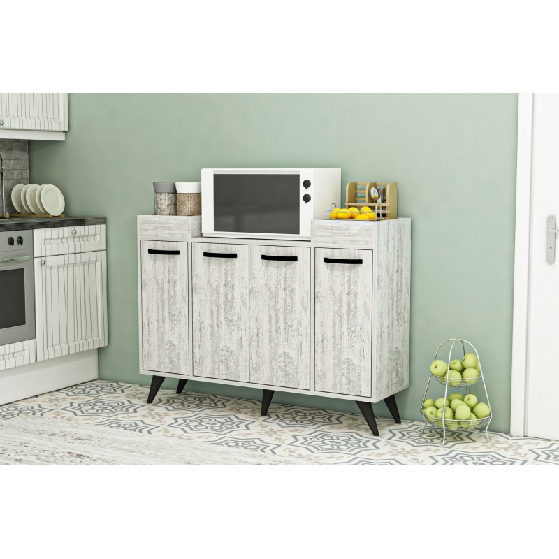 14057_0-800x800 Ντουλάπι Visar γκρι άσπρο μελαμίνη 120x35x88 5εκ ed14057 - Image 1