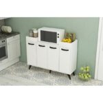 Ντουλάπι Visar άσπρο μελαμίνη 120x35x88 5εκ ed14058 - Image 5