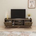 Έπιπλο τηλεόρασης Rudy καρυδί 150x35x55cm ed14059 - Image 4