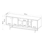 Έπιπλο τηλεόρασης Lucas 150x55x40cm μελαμίνη ed14275 - Image 2