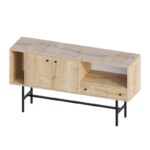 Μπουφέ Leya 150x80x40cm μελαμίνη μέταλλο ed14276 - Image 3