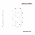 Ραφιέρα Levander μελαμίνη 35x35x120 4cm άσπρη ed1427 - Image 2