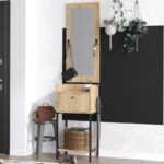 Έπιπλο εισόδου Olivia καρυδί μελαμίνη 40x30x90εκ ed14303 - Image 4