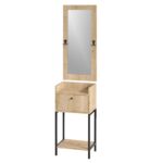 Έπιπλο εισόδου Olivia καρυδί μελαμίνη 40x30x90εκ ed14303 - Image 3