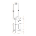 Έπιπλο εισόδου Olivia καρυδί μελαμίνη 40x30x90εκ ed14303 - Image 2