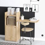 Γραφείο Rita μελαμίνη 114x40x100cm καρυδί μαύρο ed14304 - Image 5