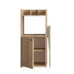 Γραφείο Rita μελαμίνη 114x40x100cm καρυδί μαύρο ed14304 - Image 4