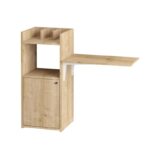 Γραφείο Rita μελαμίνη 114x40x100cm καρυδί μαύρο ed14304 - Image 3