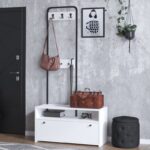 Έπιπλο εισόδου Alice άσπρο μελαμίνη 90x35x170εκ ed14309 - Image 5