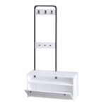 Έπιπλο εισόδου Alice άσπρο μελαμίνη 90x35x170εκ ed14309 - Image 3