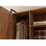 Ντουλάπα Dynamic μελαμίνη μέταλλο atlantic pine 104x52x225cm ed1430 - Image 5