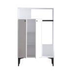 Ντουλάπα Julia άσπρο μελαμίνη 90x40x145εκ ed14313 - Image 4