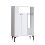 Ντουλάπα Julia άσπρο μελαμίνη 90x40x145εκ ed14313 - Image 3