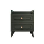 Κομοδίνο Nil Ανθρακί μελαμίνη 45x56x37cm ed14355 - Image 3