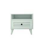 Κομοδίνο Nil άσπρη μελαμίνη 50x45x50cm ed14356 - Image 3