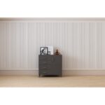 Συρταριέρα  Lavinia ανθρακί μελαμίνη 90x45x78εκ ed14360