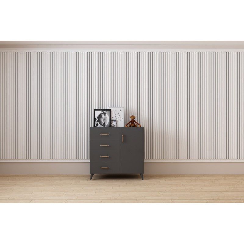 14360_0-800x800 Συρταριέρα Lavinia ανθρακί μελαμίνη 90x45x78εκ ed14360 - Image 1