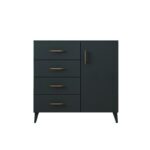 Συρταριέρα  Lavinia ανθρακί μελαμίνη 90x45x78εκ ed14360 - Image 3