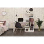 Γραφείο Livello λευκό μελαμίνη 128x45x157cm ed14365