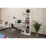 Γραφείο Livello λευκό μελαμίνη 128x45x157cm ed14365 - Image 4