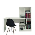 Γραφείο Livello λευκό μελαμίνη 128x45x157cm ed14365 - Image 3