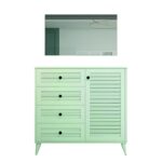 Συρταριέρα Nil άσπρη μελαμίνη 90x45x82cm ed14370 - Image 3