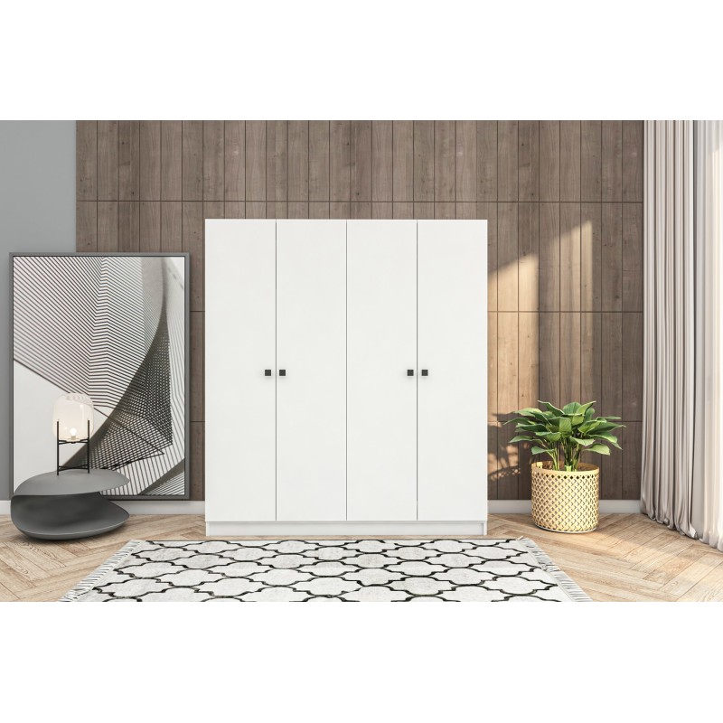 14372_0-800x800 Ντουλάπα Royal άσπρο μελαμίνη 120x41x170εκ ed14372 - Image 1