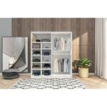 Ντουλάπα Royal άσπρο μελαμίνη 120x41x170εκ ed14372 - Image 4