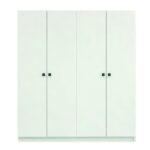 Ντουλάπα Royal άσπρο μελαμίνη 120x41x170εκ ed14372 - Image 3