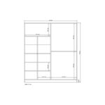 Ντουλάπα Royal άσπρο μελαμίνη 120x41x170εκ ed14372 - Image 2