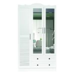 Ντουλάπα Nil άσπρο μελαμίνη 105x50x186εκ ed14388 - Image 3