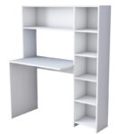 Γραφείο Torino μελαμίνη 113 2x40x141 8cm λευκό ed1438 - Image 4