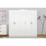 Ντουλάπα Lavinia άσπρο μελαμίνη 175x50x186εκ ed14394