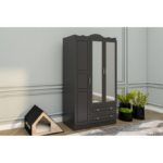 Ντουλάπα Bahar ανθρακί μελαμίνη 105x50x186εκ ed14395 - Image 5