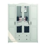 Ντουλάπα Bahar άσπρο μελαμίνη 140x50x186εκ ed14396 - Image 3