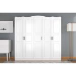 Ντουλάπα Bahar άσπρο μελαμίνη 175x50x188εκ ed14397