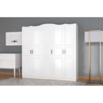 Ντουλάπα Bahar άσπρο μελαμίνη 175x50x188εκ ed14397 - Image 5