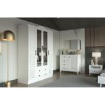 Ντουλάπα Nil άσπρο μελαμίνη 140x50x186εκ ed14407 - Image 5