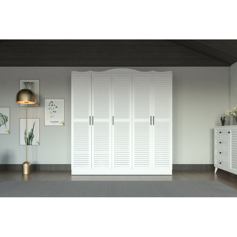 14408_0-800x800 Ντουλάπα Nil άσπρο μελαμίνη 175x50x188εκ ed14408 - Image 1